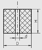 Trillingsdemper type GP schematisch